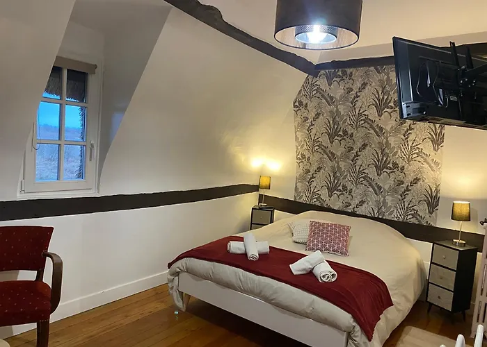 Couette-café Le Domaine Caribou Sainte-Opportune-la-Mare